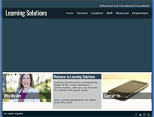 Tablet Screenshot of learningsolutionskids.com